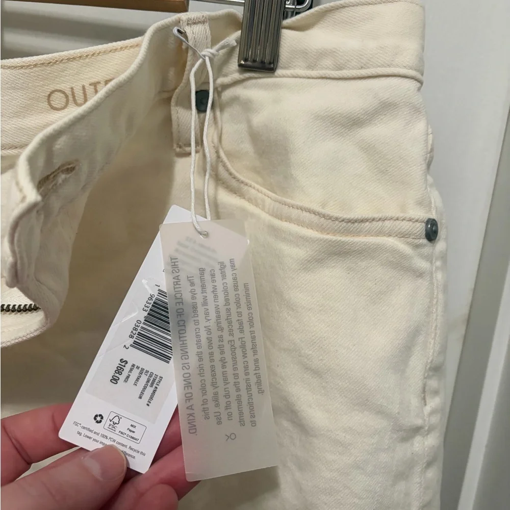 Outerknown white/cream Jean Shorts - Picture 5 of 6